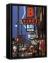 The Famous Beale Street at Night, Memphis, Tennessee, United States of America, North America-Gavin Hellier-Framed Stretched Canvas