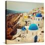 The Famous Blue and White City Oia,Santorini-scorpp-Stretched Canvas