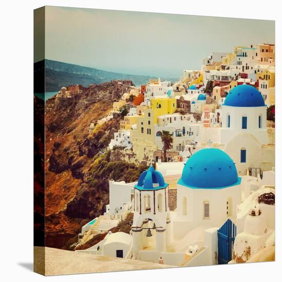 The Famous Blue and White City Oia,Santorini-scorpp-Stretched Canvas