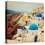 The Famous Blue and White City Oia,Santorini-scorpp-Stretched Canvas