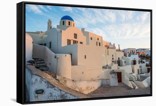 The Famous Blue and White City Oia,Santorini-scorpp-Framed Stretched Canvas