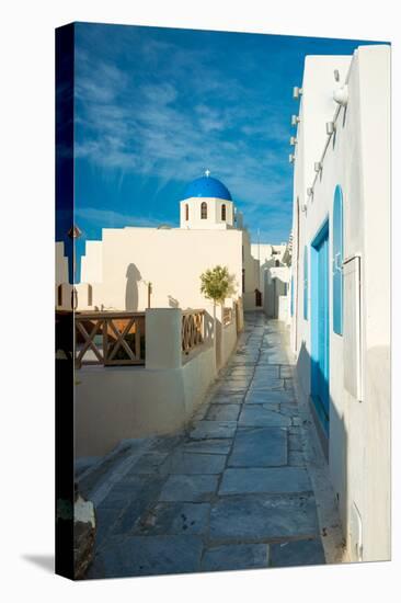 The Famous Blue and White City Oia,Santorini-scorpp-Stretched Canvas