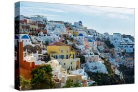 The Famous Blue and White City Oia,Santorini-scorpp-Stretched Canvas