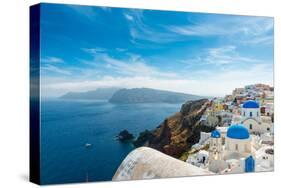 The Famous Blue and White City Oia,Santorini-scorpp-Stretched Canvas