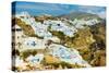 The Famous Blue and White City Oia,Santorini-scorpp-Stretched Canvas