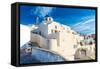 The Famous Blue and White City Oia,Santorini-scorpp-Framed Stretched Canvas