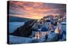 The Famous Blue and White City Oia,Santorini-scorpp-Stretched Canvas