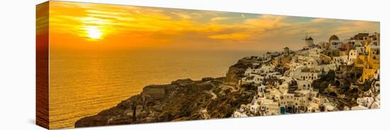 The Famous Blue and White City Oia,Santorini-scorpp-Stretched Canvas