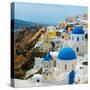 The Famous Blue and White City Oia,Santorini-scorpp-Stretched Canvas