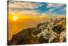 The Famous Blue and White City Oia,Santorini-scorpp-Stretched Canvas