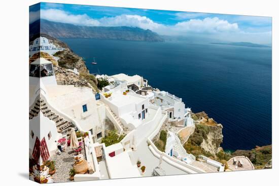 The Famous Blue and White City Oia,Santorini-scorpp-Stretched Canvas