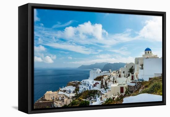 The Famous Blue and White City Oia,Santorini-scorpp-Framed Stretched Canvas