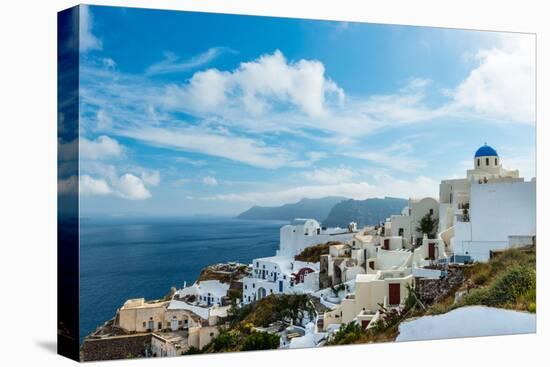 The Famous Blue and White City Oia,Santorini-scorpp-Stretched Canvas