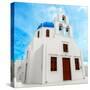 The Famous Blue and White City Oia,Santorini-scorpp-Stretched Canvas