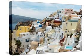 The Famous Blue and White City Oia,Santorini-scorpp-Stretched Canvas