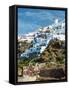 The Famous Blue and White City Oia,Santorini-scorpp-Framed Stretched Canvas