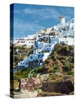 The Famous Blue and White City Oia,Santorini-scorpp-Stretched Canvas