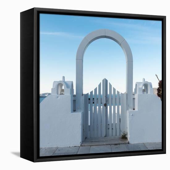 The Famous Blue and White City Oia,Santorini-scorpp-Framed Stretched Canvas