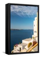 The Famous Blue and White City Oia,Santorini-scorpp-Framed Stretched Canvas