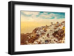 The Famous Blue and White City Oia,Santorini-scorpp-Framed Photographic Print