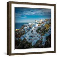 The Famous Blue and White City Oia,Santorini-scorpp-Framed Photographic Print