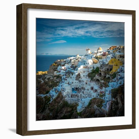 The Famous Blue and White City Oia,Santorini-scorpp-Framed Photographic Print