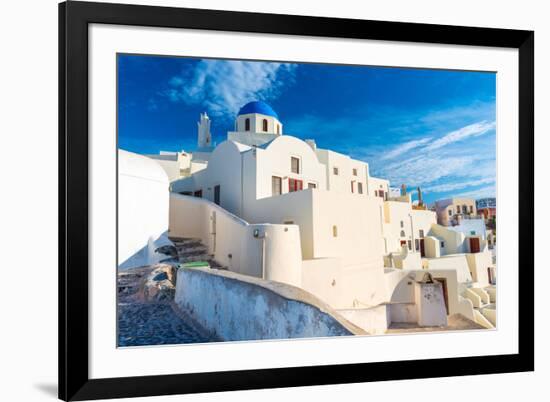 The Famous Blue and White City Oia,Santorini-scorpp-Framed Photographic Print