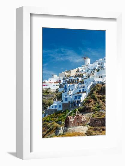 The Famous Blue and White City Oia,Santorini-scorpp-Framed Photographic Print