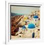 The Famous Blue and White City Oia,Santorini-scorpp-Framed Photographic Print