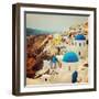 The Famous Blue and White City Oia,Santorini-scorpp-Framed Photographic Print