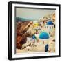 The Famous Blue and White City Oia,Santorini-scorpp-Framed Photographic Print