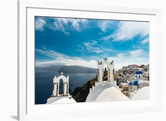 The Famous Blue and White City Oia,Santorini-scorpp-Framed Photographic Print