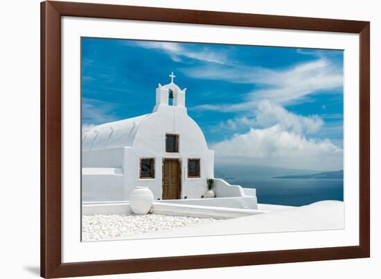 The Famous Blue and White City Oia,Santorini-scorpp-Framed Photographic Print