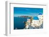 The Famous Blue and White City Oia,Santorini-scorpp-Framed Photographic Print