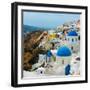 The Famous Blue and White City Oia,Santorini-scorpp-Framed Photographic Print