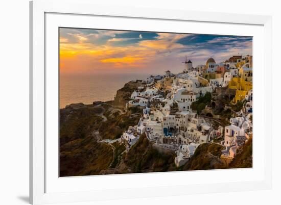 The Famous Blue and White City Oia,Santorini-scorpp-Framed Photographic Print