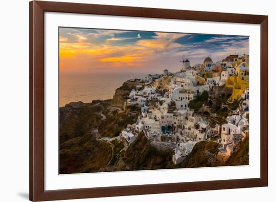 The Famous Blue and White City Oia,Santorini-scorpp-Framed Photographic Print