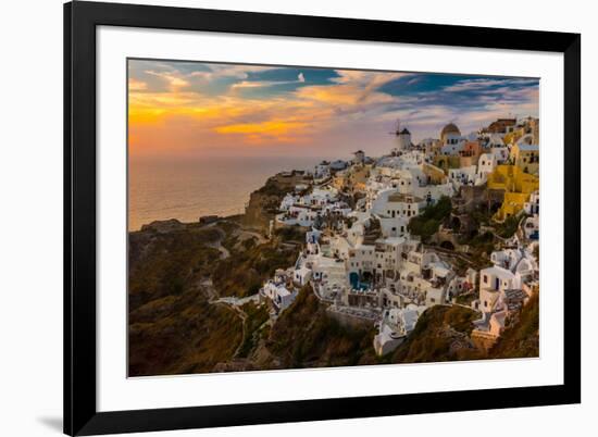 The Famous Blue and White City Oia,Santorini-scorpp-Framed Photographic Print