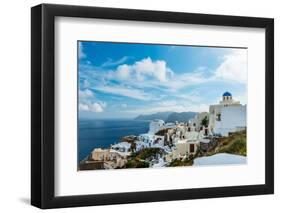 The Famous Blue and White City Oia,Santorini-scorpp-Framed Photographic Print