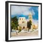 The Famous Blue and White City Oia,Santorini-scorpp-Framed Photographic Print