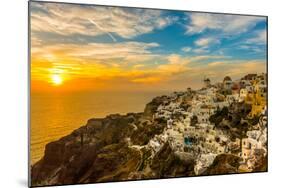 The Famous Blue and White City Oia,Santorini-scorpp-Mounted Photographic Print