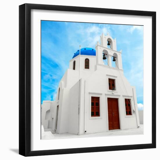 The Famous Blue and White City Oia,Santorini-scorpp-Framed Photographic Print