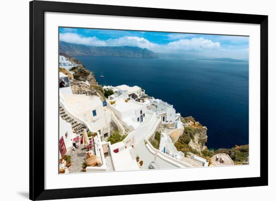 The Famous Blue and White City Oia,Santorini-scorpp-Framed Photographic Print