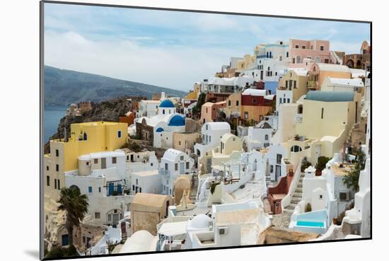 The Famous Blue and White City Oia,Santorini-scorpp-Mounted Photographic Print