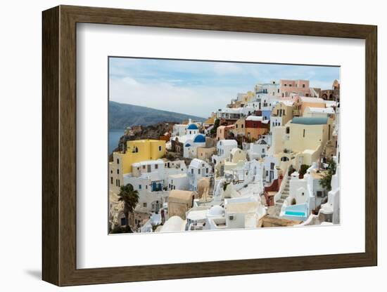 The Famous Blue and White City Oia,Santorini-scorpp-Framed Photographic Print