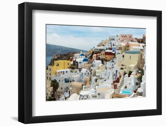 The Famous Blue and White City Oia,Santorini-scorpp-Framed Photographic Print