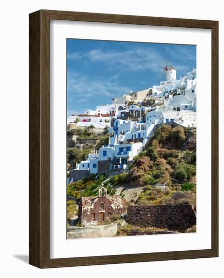 The Famous Blue and White City Oia,Santorini-scorpp-Framed Photographic Print