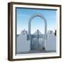 The Famous Blue and White City Oia,Santorini-scorpp-Framed Photographic Print