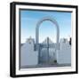 The Famous Blue and White City Oia,Santorini-scorpp-Framed Photographic Print