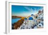 The Famous Blue and White City Oia,Santorini-scorpp-Framed Photographic Print